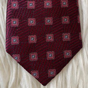 Jos. A. Bank Reserve Dark Red Patterned tie Long